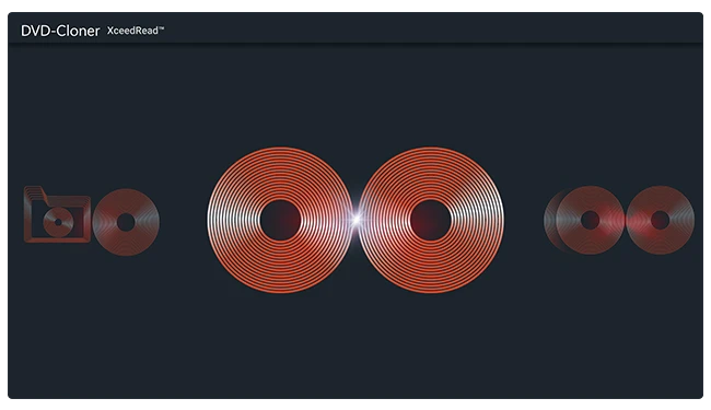 One click to make 1:1 DVD copy with XceedRead™ engine or compress one DVD-9 movie to a DVD-5 DVD±R/RW disc.